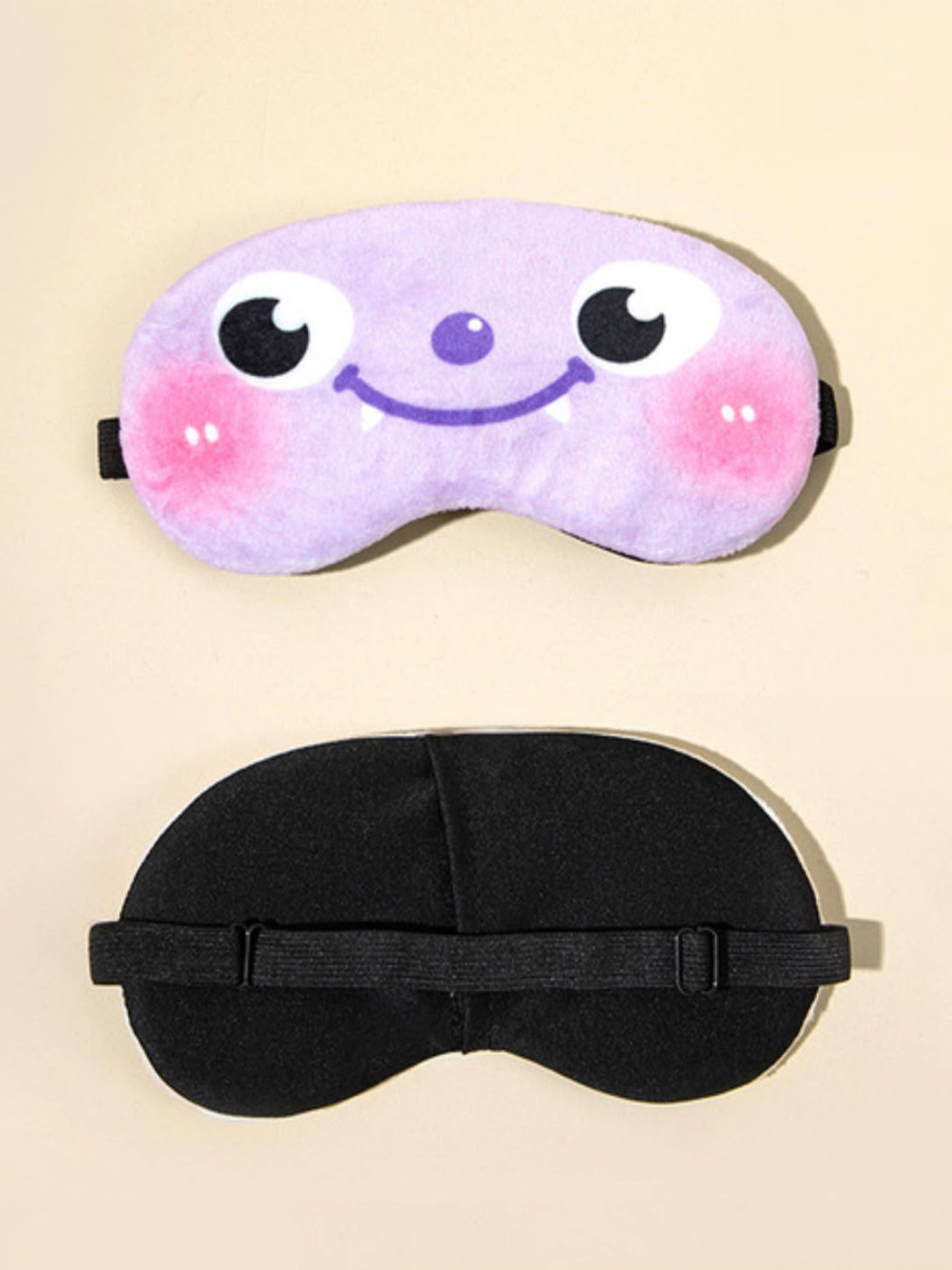 Cute Purple Cartoon Sleeping Eye Mask – Soft & Comfortable Sleep Mask